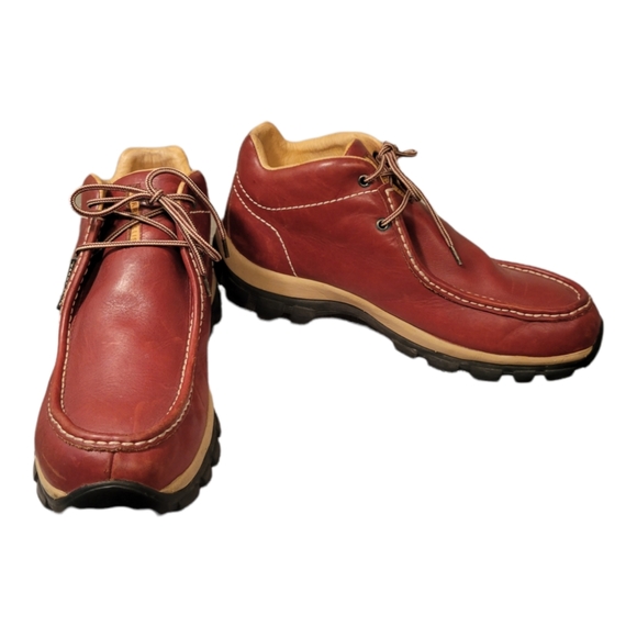 Perry Ellis America Progress High Leather Boots/Size 13 Chukka Boots Lace Up Y2K - Picture 1 of 11